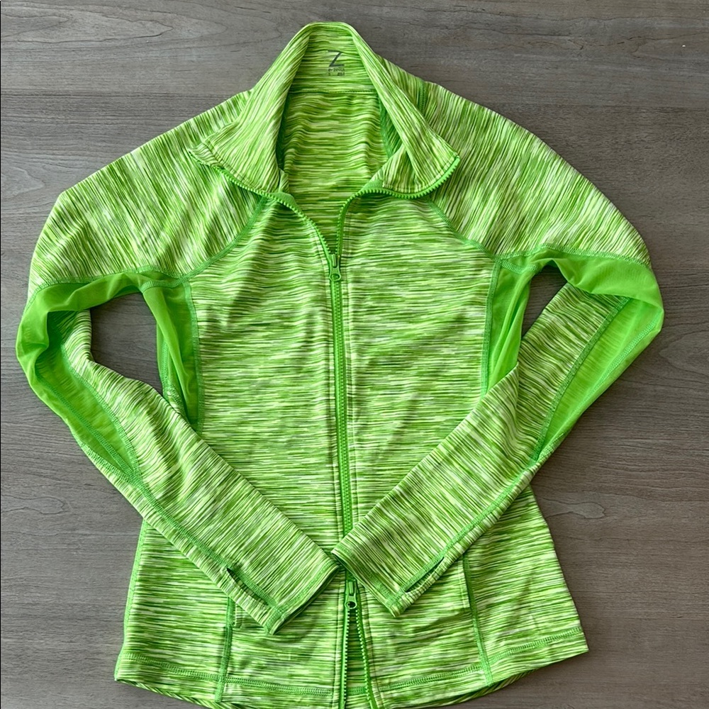 Zella Green Zip-Up Jacket